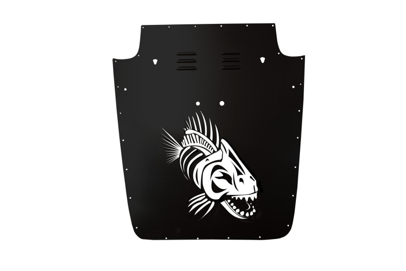 Jeep Wrangler Rubicon Hood Louver - Fishbone Offroad - Black - `07-`18